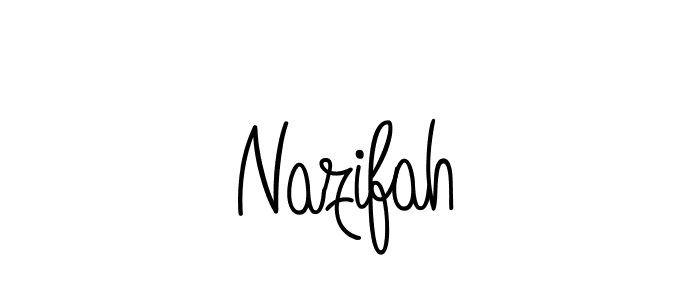 Also we have Nazifah name is the best signature style. Create professional handwritten signature collection using Angelique-Rose-font-FFP autograph style. Nazifah signature style 5 images and pictures png