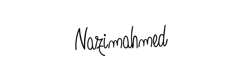 The best way (Angelique-Rose-font-FFP) to make a short signature is to pick only two or three words in your name. The name Nazimahmed include a total of six letters. For converting this name. Nazimahmed signature style 5 images and pictures png