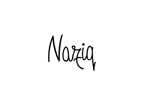 Naziq stylish signature style. Best Handwritten Sign (Angelique-Rose-font-FFP) for my name. Handwritten Signature Collection Ideas for my name Naziq. Naziq signature style 5 images and pictures png