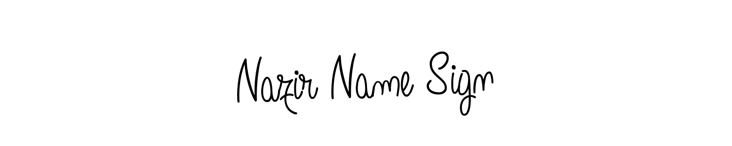 Also we have Nazir Name Sign name is the best signature style. Create professional handwritten signature collection using Angelique-Rose-font-FFP autograph style. Nazir Name Sign signature style 5 images and pictures png