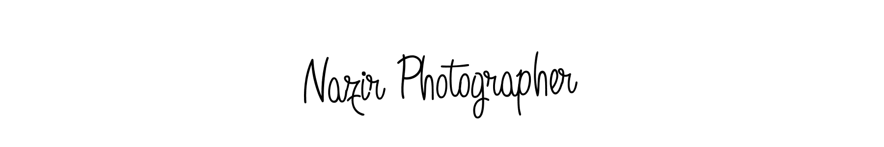 Make a beautiful signature design for name Nazir Photographer. With this signature (Angelique-Rose-font-FFP) style, you can create a handwritten signature for free. Nazir Photographer signature style 5 images and pictures png