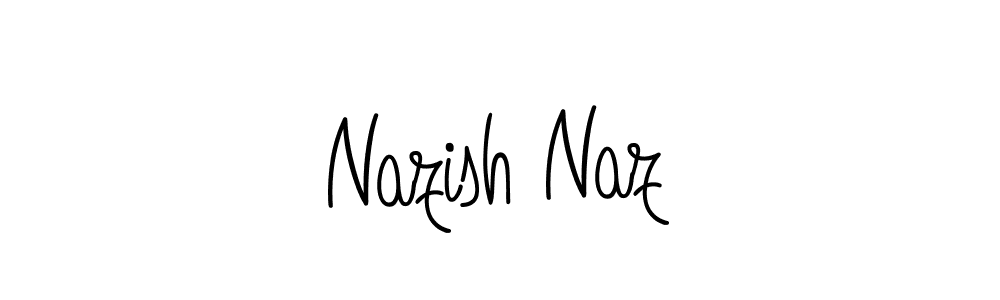 This is the best signature style for the Nazish Naz name. Also you like these signature font (Angelique-Rose-font-FFP). Mix name signature. Nazish Naz signature style 5 images and pictures png