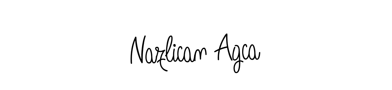 Make a beautiful signature design for name Nazlican Agca. Use this online signature maker to create a handwritten signature for free. Nazlican Agca signature style 5 images and pictures png