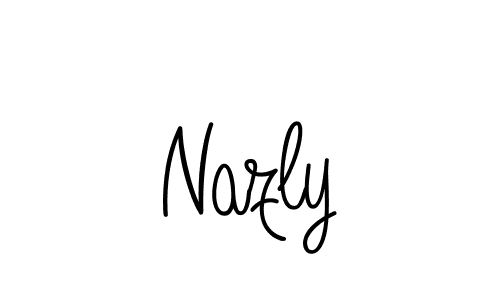 if you are searching for the best signature style for your name Nazly. so please give up your signature search. here we have designed multiple signature styles  using Angelique-Rose-font-FFP. Nazly signature style 5 images and pictures png