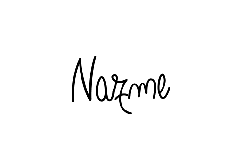 How to Draw Nazme signature style? Angelique-Rose-font-FFP is a latest design signature styles for name Nazme. Nazme signature style 5 images and pictures png