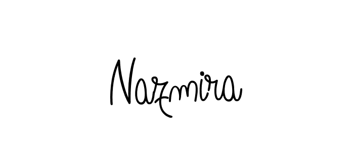 How to make Nazmira signature? Angelique-Rose-font-FFP is a professional autograph style. Create handwritten signature for Nazmira name. Nazmira signature style 5 images and pictures png