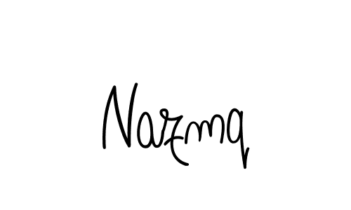 How to Draw Nazmq signature style? Angelique-Rose-font-FFP is a latest design signature styles for name Nazmq. Nazmq signature style 5 images and pictures png