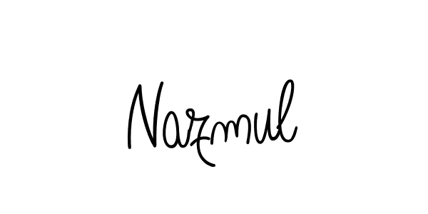 How to Draw Nazmul signature style? Angelique-Rose-font-FFP is a latest design signature styles for name Nazmul. Nazmul signature style 5 images and pictures png