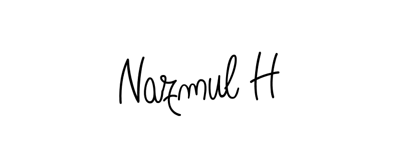 Similarly Angelique-Rose-font-FFP is the best handwritten signature design. Signature creator online .You can use it as an online autograph creator for name Nazmul H. Nazmul H signature style 5 images and pictures png
