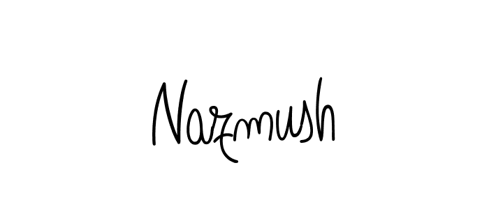 Nazmush stylish signature style. Best Handwritten Sign (Angelique-Rose-font-FFP) for my name. Handwritten Signature Collection Ideas for my name Nazmush. Nazmush signature style 5 images and pictures png
