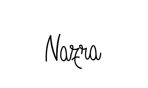 Create a beautiful signature design for name Nazra. With this signature (Angelique-Rose-font-FFP) fonts, you can make a handwritten signature for free. Nazra signature style 5 images and pictures png