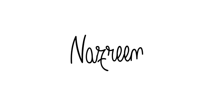 Also You can easily find your signature by using the search form. We will create Nazreen name handwritten signature images for you free of cost using Angelique-Rose-font-FFP sign style. Nazreen signature style 5 images and pictures png