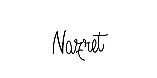 It looks lik you need a new signature style for name Nazret. Design unique handwritten (Angelique-Rose-font-FFP) signature with our free signature maker in just a few clicks. Nazret signature style 5 images and pictures png