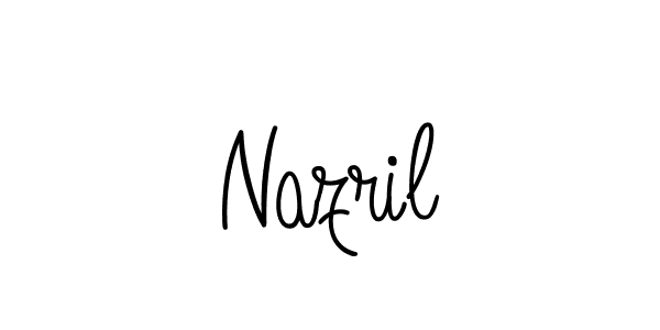 How to make Nazril signature? Angelique-Rose-font-FFP is a professional autograph style. Create handwritten signature for Nazril name. Nazril signature style 5 images and pictures png