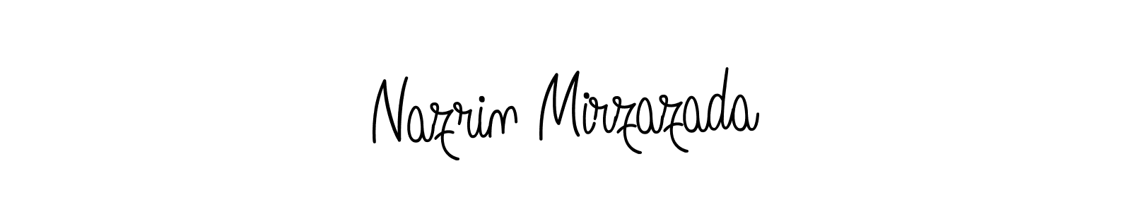 Also we have Nazrin Mirzazada name is the best signature style. Create professional handwritten signature collection using Angelique-Rose-font-FFP autograph style. Nazrin Mirzazada signature style 5 images and pictures png