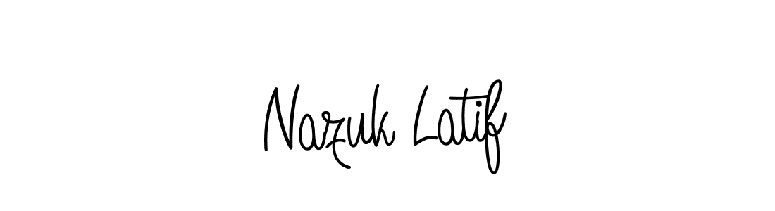 Also You can easily find your signature by using the search form. We will create Nazuk Latif name handwritten signature images for you free of cost using Angelique-Rose-font-FFP sign style. Nazuk Latif signature style 5 images and pictures png