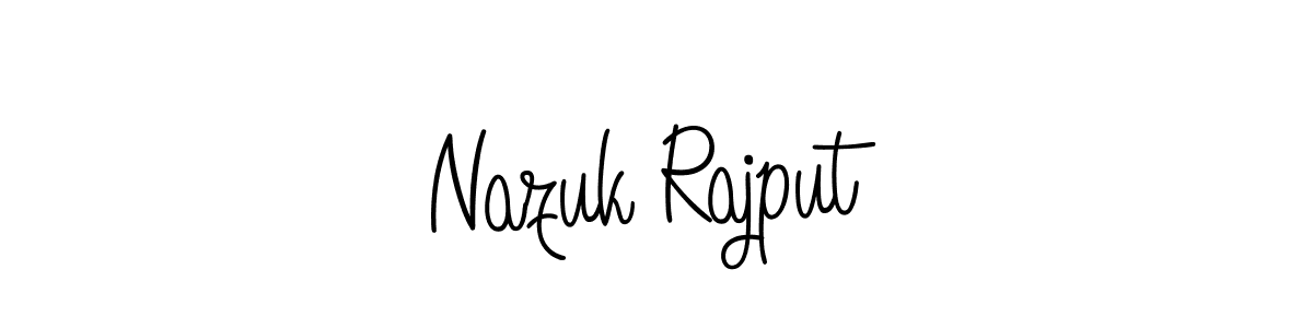 How to make Nazuk Rajput name signature. Use Angelique-Rose-font-FFP style for creating short signs online. This is the latest handwritten sign. Nazuk Rajput signature style 5 images and pictures png