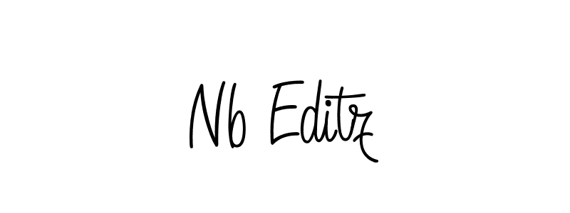 if you are searching for the best signature style for your name Nb Editz. so please give up your signature search. here we have designed multiple signature styles  using Angelique-Rose-font-FFP. Nb Editz signature style 5 images and pictures png