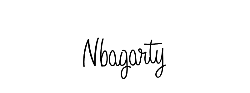 Create a beautiful signature design for name Nbagarty. With this signature (Angelique-Rose-font-FFP) fonts, you can make a handwritten signature for free. Nbagarty signature style 5 images and pictures png