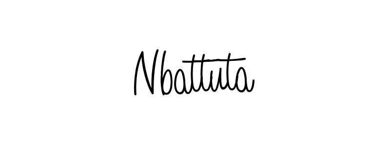 How to make Nbattuta signature? Angelique-Rose-font-FFP is a professional autograph style. Create handwritten signature for Nbattuta name. Nbattuta signature style 5 images and pictures png