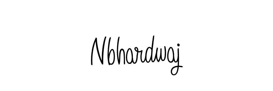 You should practise on your own different ways (Angelique-Rose-font-FFP) to write your name (Nbhardwaj) in signature. don't let someone else do it for you. Nbhardwaj signature style 5 images and pictures png
