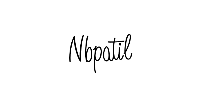 Make a beautiful signature design for name Nbpatil. With this signature (Angelique-Rose-font-FFP) style, you can create a handwritten signature for free. Nbpatil signature style 5 images and pictures png