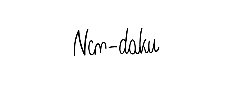 Ncn-daku stylish signature style. Best Handwritten Sign (Angelique-Rose-font-FFP) for my name. Handwritten Signature Collection Ideas for my name Ncn-daku. Ncn-daku signature style 5 images and pictures png