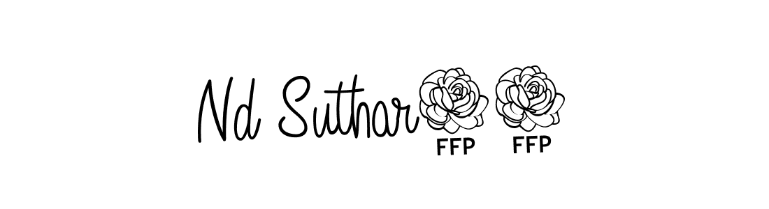 Make a beautiful signature design for name Nd Suthar13. With this signature (Angelique-Rose-font-FFP) style, you can create a handwritten signature for free. Nd Suthar13 signature style 5 images and pictures png
