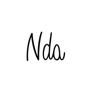 The best way (Angelique-Rose-font-FFP) to make a short signature is to pick only two or three words in your name. The name Nda include a total of six letters. For converting this name. Nda signature style 5 images and pictures png