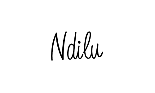 Ndilu stylish signature style. Best Handwritten Sign (Angelique-Rose-font-FFP) for my name. Handwritten Signature Collection Ideas for my name Ndilu. Ndilu signature style 5 images and pictures png