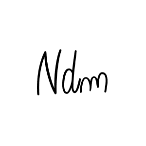 Also we have Ndm name is the best signature style. Create professional handwritten signature collection using Angelique-Rose-font-FFP autograph style. Ndm signature style 5 images and pictures png