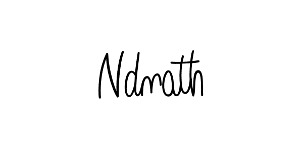 How to make Ndnath name signature. Use Angelique-Rose-font-FFP style for creating short signs online. This is the latest handwritten sign. Ndnath signature style 5 images and pictures png
