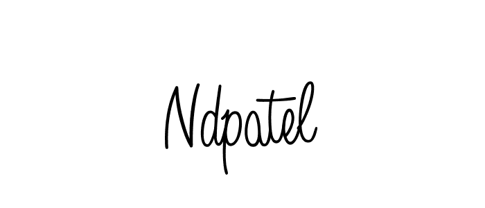 Angelique-Rose-font-FFP is a professional signature style that is perfect for those who want to add a touch of class to their signature. It is also a great choice for those who want to make their signature more unique. Get Ndpatel name to fancy signature for free. Ndpatel signature style 5 images and pictures png