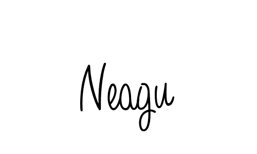 Make a beautiful signature design for name Neagu. With this signature (Angelique-Rose-font-FFP) style, you can create a handwritten signature for free. Neagu signature style 5 images and pictures png