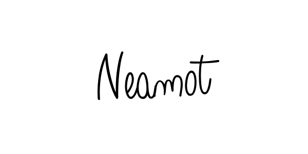 Neamot stylish signature style. Best Handwritten Sign (Angelique-Rose-font-FFP) for my name. Handwritten Signature Collection Ideas for my name Neamot. Neamot signature style 5 images and pictures png