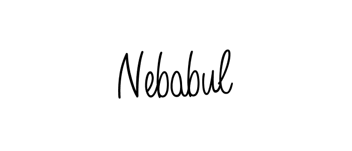 Also You can easily find your signature by using the search form. We will create Nebabul name handwritten signature images for you free of cost using Angelique-Rose-font-FFP sign style. Nebabul signature style 5 images and pictures png