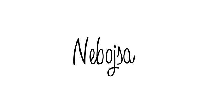 How to Draw Nebojsa signature style? Angelique-Rose-font-FFP is a latest design signature styles for name Nebojsa. Nebojsa signature style 5 images and pictures png