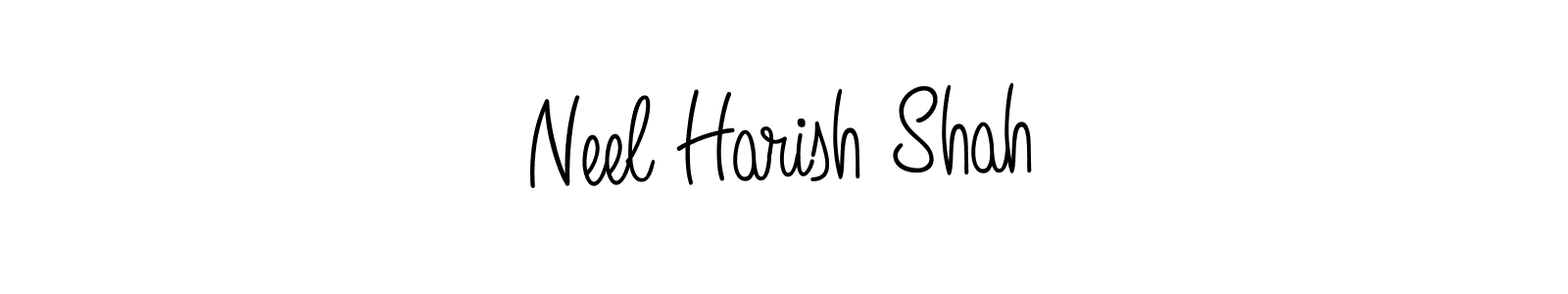 Make a beautiful signature design for name Neel Harish Shah. With this signature (Angelique-Rose-font-FFP) style, you can create a handwritten signature for free. Neel Harish Shah signature style 5 images and pictures png