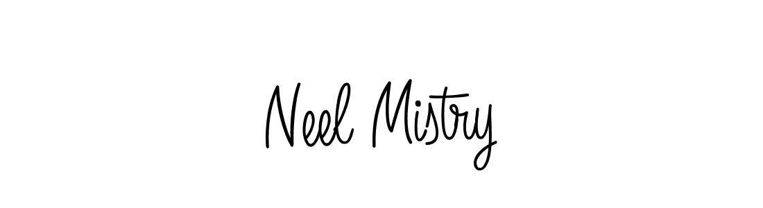 How to make Neel Mistry name signature. Use Angelique-Rose-font-FFP style for creating short signs online. This is the latest handwritten sign. Neel Mistry signature style 5 images and pictures png