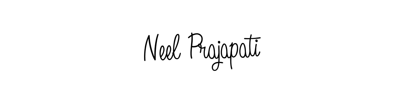 Make a short Neel Prajapati signature style. Manage your documents anywhere anytime using Angelique-Rose-font-FFP. Create and add eSignatures, submit forms, share and send files easily. Neel Prajapati signature style 5 images and pictures png