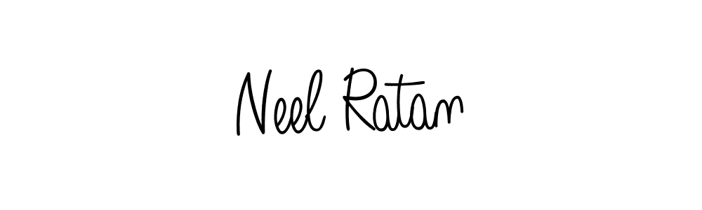 You should practise on your own different ways (Angelique-Rose-font-FFP) to write your name (Neel Ratan) in signature. don't let someone else do it for you. Neel Ratan signature style 5 images and pictures png