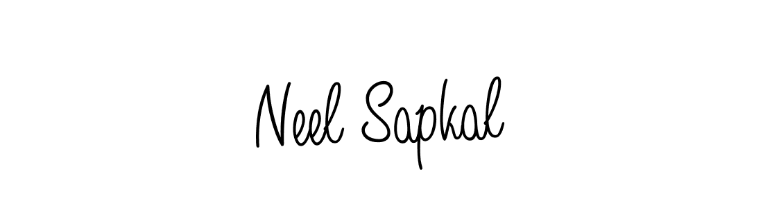 Use a signature maker to create a handwritten signature online. With this signature software, you can design (Angelique-Rose-font-FFP) your own signature for name Neel Sapkal. Neel Sapkal signature style 5 images and pictures png