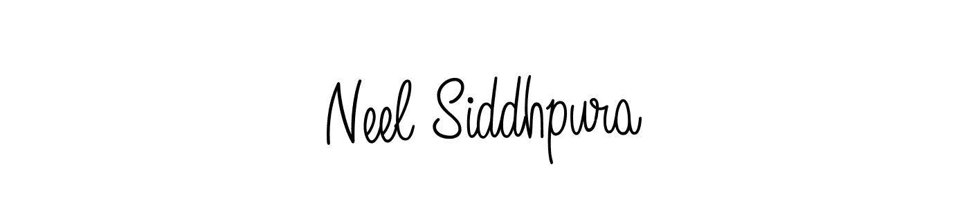 Make a beautiful signature design for name Neel Siddhpura. With this signature (Angelique-Rose-font-FFP) style, you can create a handwritten signature for free. Neel Siddhpura signature style 5 images and pictures png