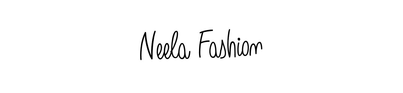 Neela Fashion stylish signature style. Best Handwritten Sign (Angelique-Rose-font-FFP) for my name. Handwritten Signature Collection Ideas for my name Neela Fashion. Neela Fashion signature style 5 images and pictures png