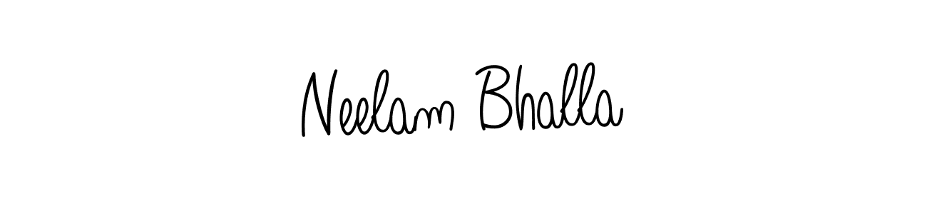 Also You can easily find your signature by using the search form. We will create Neelam Bhalla name handwritten signature images for you free of cost using Angelique-Rose-font-FFP sign style. Neelam Bhalla signature style 5 images and pictures png