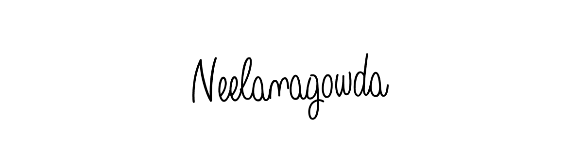 You should practise on your own different ways (Angelique-Rose-font-FFP) to write your name (Neelanagowda) in signature. don't let someone else do it for you. Neelanagowda signature style 5 images and pictures png