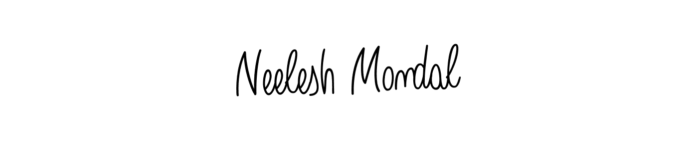 Use a signature maker to create a handwritten signature online. With this signature software, you can design (Angelique-Rose-font-FFP) your own signature for name Neelesh Mondal. Neelesh Mondal signature style 5 images and pictures png