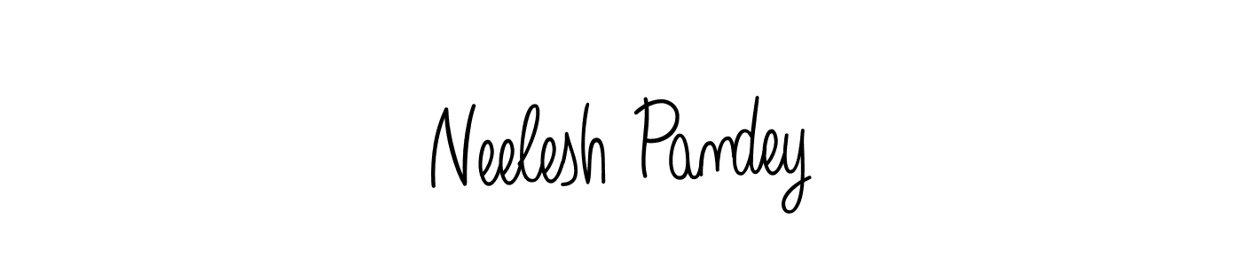 You should practise on your own different ways (Angelique-Rose-font-FFP) to write your name (Neelesh Pandey) in signature. don't let someone else do it for you. Neelesh Pandey signature style 5 images and pictures png