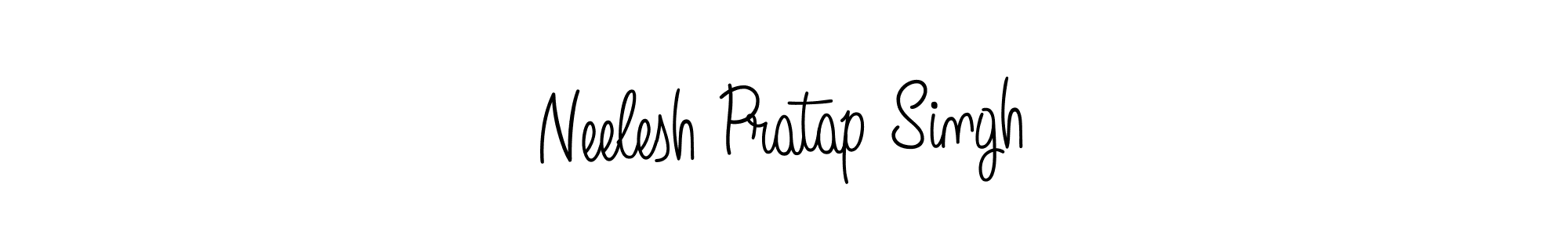 How to make Neelesh Pratap Singh name signature. Use Angelique-Rose-font-FFP style for creating short signs online. This is the latest handwritten sign. Neelesh Pratap Singh signature style 5 images and pictures png