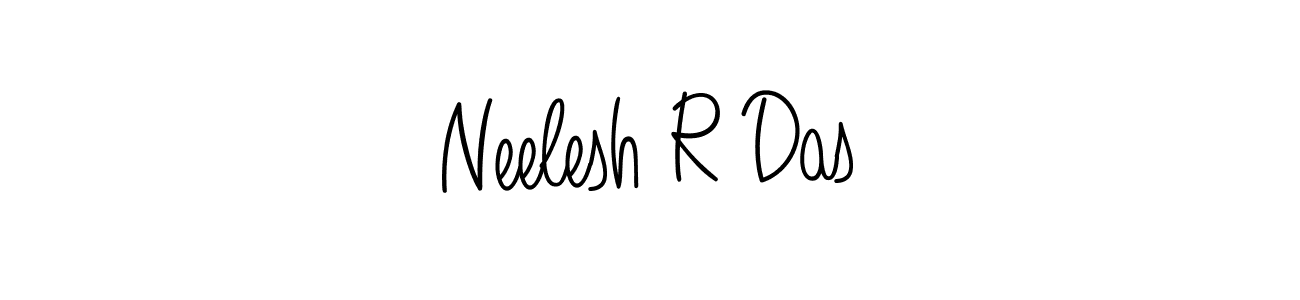 How to make Neelesh R Das name signature. Use Angelique-Rose-font-FFP style for creating short signs online. This is the latest handwritten sign. Neelesh R Das signature style 5 images and pictures png